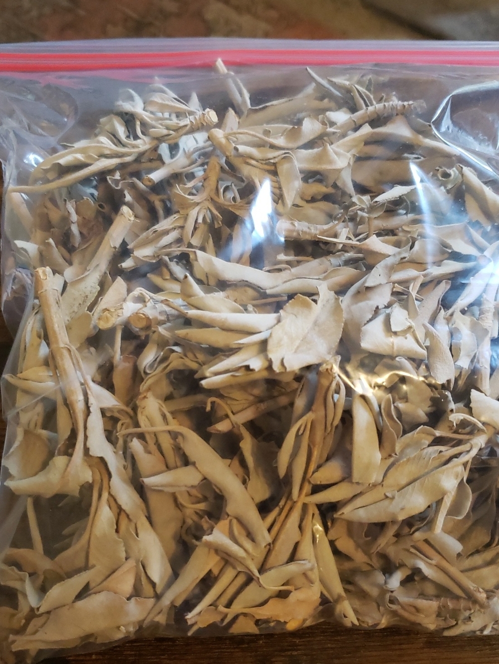 Organic Hand Grown and Harvested White Sage Leaf and Stem One Gallon Bag Bundle